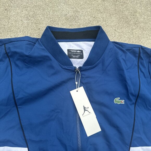 Lacoste SPORT x Novak Djokovic MenTechnical Full-Zip Tennis Jacket 3XL Blue NWT - Picture 2 of 9